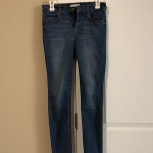 Loft, Dark wash Skinny Jeans